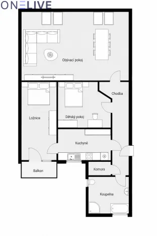 Pronájem bytu 3+1, Plzeň, Kardinála Berana, 104 m2