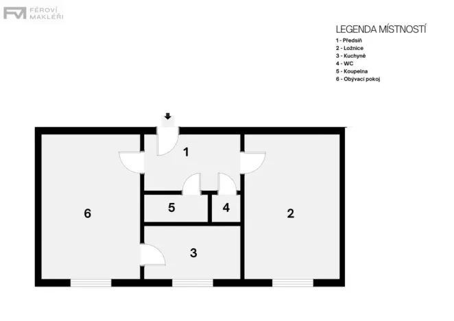 Prodej bytu 2+1, Ostrava, Závodní, 53 m2