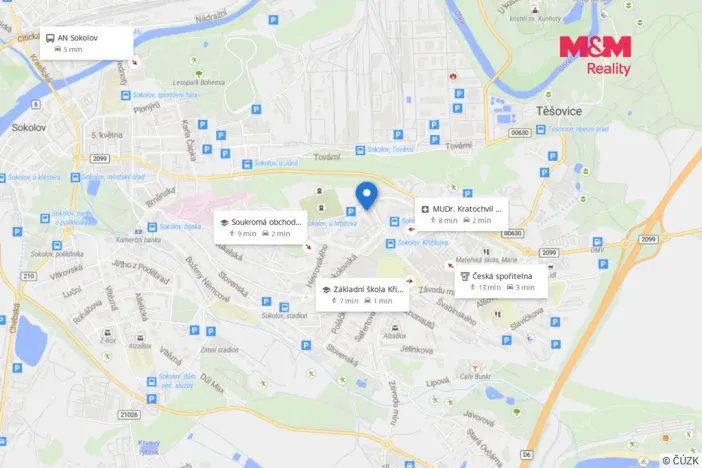 Prodej bytu 2+1, Sokolov, Křižíkova, 49 m2