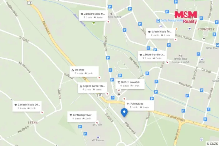 Prodej bytu 1+1, Děčín - Děčín IV-Podmokly, Příbramská, 45 m2