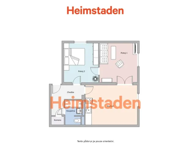 Pronájem bytu 2+1, Havířov - Město, Olbrachtova, 48 m2