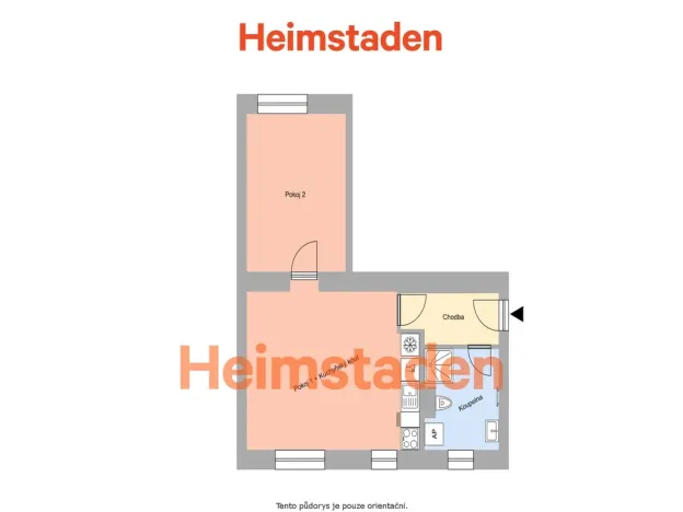 Pronájem bytu 2+kk, Havířov - Prostřední Suchá, Kapitána Jasioka, 45 m2