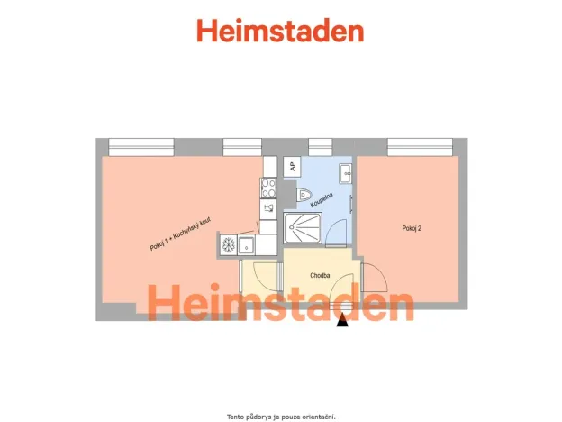 Pronájem bytu 2+kk, Havířov - Prostřední Suchá, Kapitána Jasioka, 49 m2