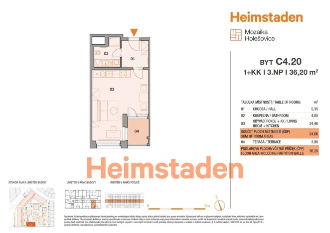 Pronájem bytu 1+kk, Praha - Holešovice, Vrbenského, 37 m2