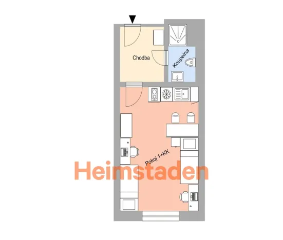 Pronájem bytu 1+kk, Plzeň - Jižní Předměstí, Magisterská, 27 m2