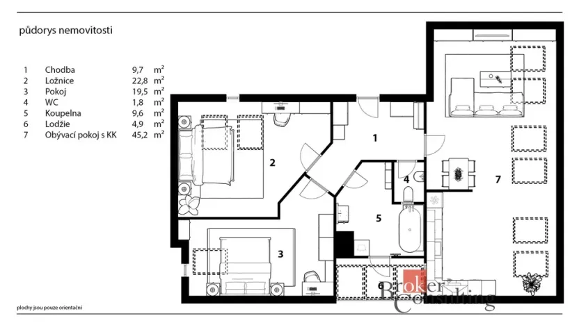 Pronájem bytu 3+kk, Praha - Vinohrady, Lužická, 101 m2