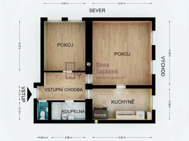 Prodej bytu 2+1, Nová Včelnice, Husova, 80 m2