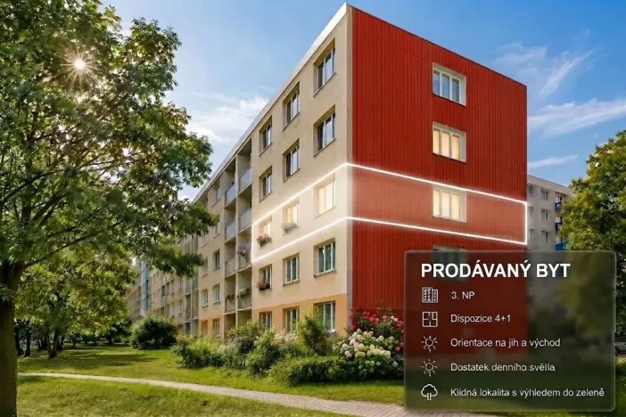 Prodej bytu 4+1, Kladno - Kročehlavy, Bělehradská, 70 m2