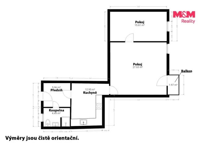 Prodej bytu 2+1, Nýrsko, Petra Bezruče, 71 m2