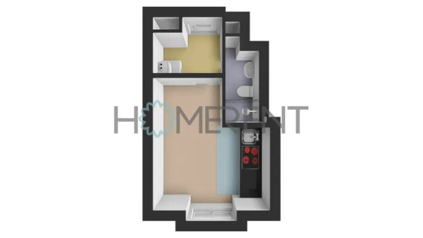 Pronájem bytu 1+kk, Praha - Bubeneč, Korunovační, 17 m2
