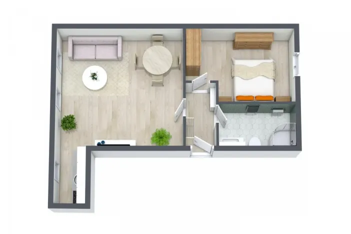 Pronájem bytu 2+kk, Ostrava - Moravská Ostrava, Jílová, 44 m2
