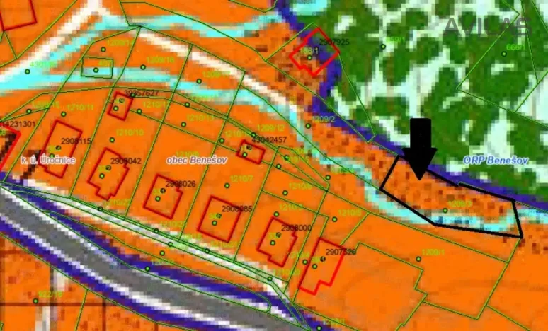 Prodej pozemku pro bydlení, Benešov - Úročnice, 641 m2