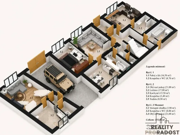 Prodej vícegeneračního domu, Vanovice, 450 m2