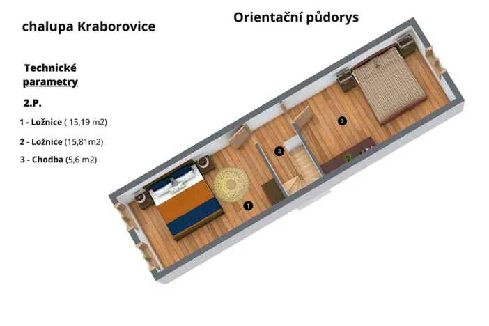 Prodej chalupy, Kraborovice, 82 m2