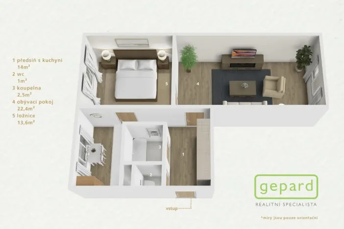 Prodej bytu 2+1, Karlovy Vary, Krymská, 55 m2