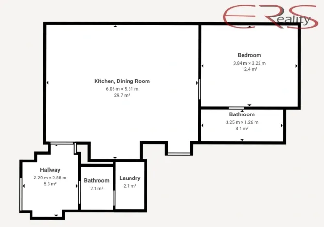 Pronájem bytu 2+kk, Jablonec nad Nisou, Komenského, 54 m2