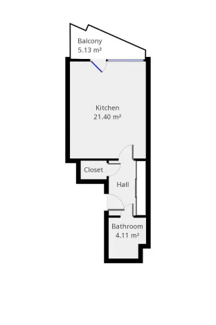 Pronájem bytu 1+kk, Praha - Zličín, Milotická, 36 m2
