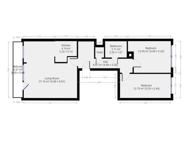 Pronájem bytu 3+kk, Praha - Hostivař, Libkovská, 70 m2