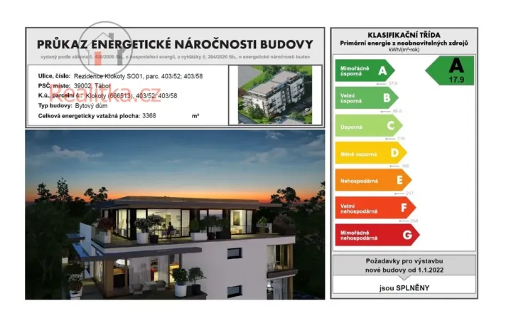 Prodej bytu 1+kk, Tábor - Klokoty, Jaroslava Vacka, 51 m2