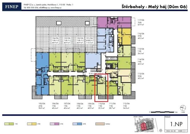 Prodej bytu 1+kk, Praha - Dolní Měcholupy, Honzíkova, 25 m2