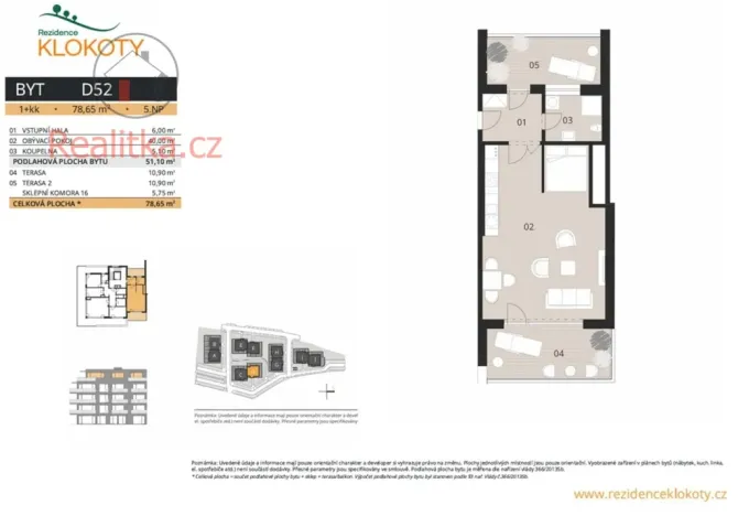 Prodej bytu 1+kk, Tábor - Klokoty, Jaroslava Vacka, 79 m2