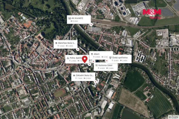 Pronájem bytu 1+kk, Kroměříž, Oskol, 27 m2