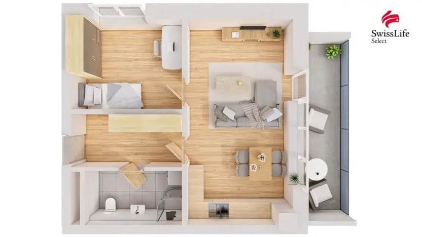 Prodej bytu 2+kk, Hořice, 49 m2