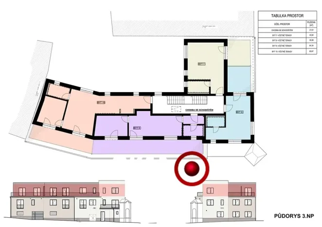 Pronájem bytu 2+kk, Ivančice, 50 m2