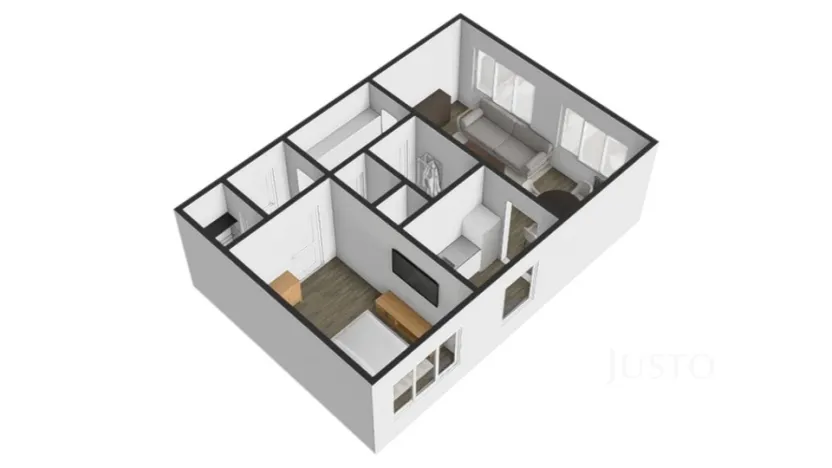 Prodej bytu 2+1, Praha - Kobylisy, Šimůnkova, 46 m2