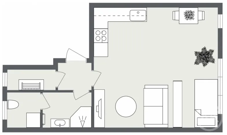 Pronájem bytu 1+kk, Ostrava - Moravská Ostrava, Jílová, 37 m2