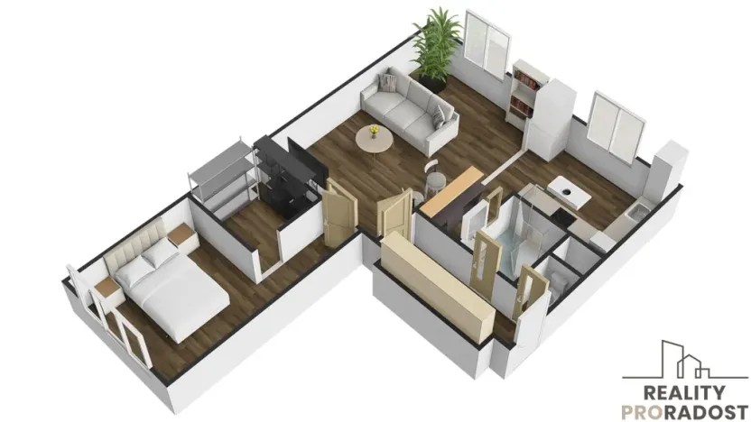 Prodej bytu 2+1, Břeclav, Dělnická, 57 m2