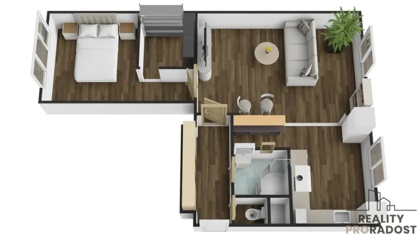 Prodej bytu 2+1, Břeclav, Dělnická, 57 m2
