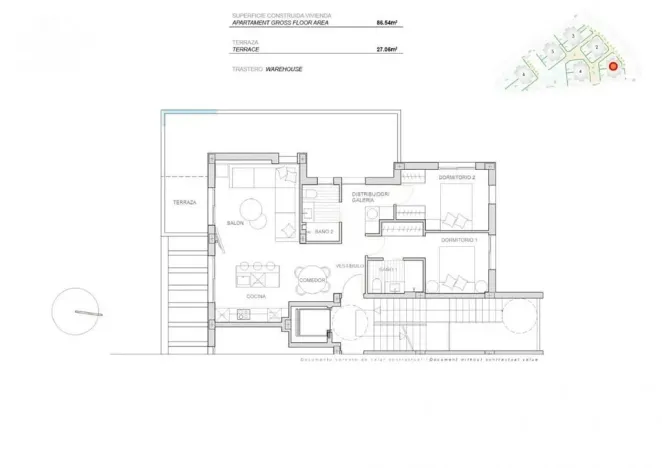 Prodej bytu 3+kk, Torre Pacheco, Murcia, Španělsko, 88 m2