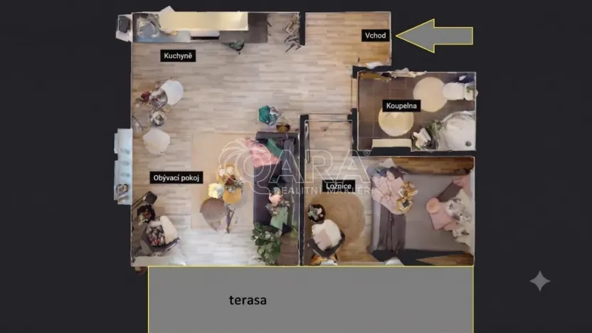 Pronájem bytu 2+kk, Hořovice, U Školky, 34 m2