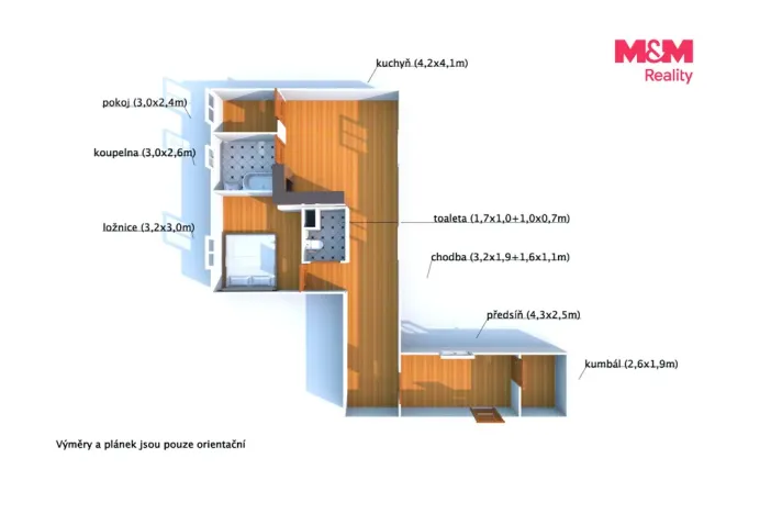 Prodej bytu 3+kk, Stříbro, Žižkova, 67 m2