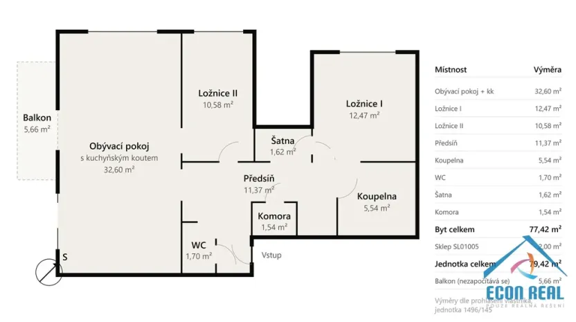 Prodej bytu 3+kk, Praha - Stodůlky, Symfonická, 77 m2