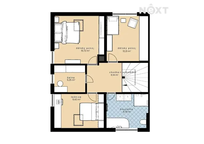 Prodej rodinného domu, Staré Hodějovice, Krátká, 124 m2