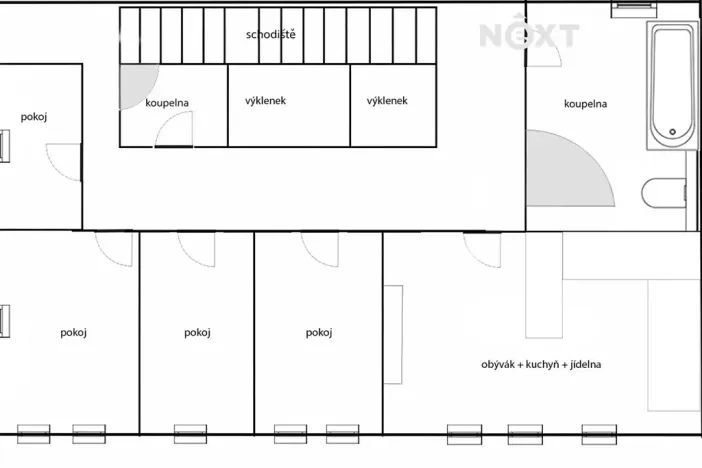 Prodej obchodního prostoru, Kardašova Řečice, nám. J. Hrubého, 550 m2
