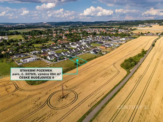 Prodej pozemku, České Budějovice, 894 m2