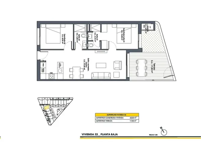 Prodej bytu 2+kk, San Fulgencio, Španělsko, 63 m2