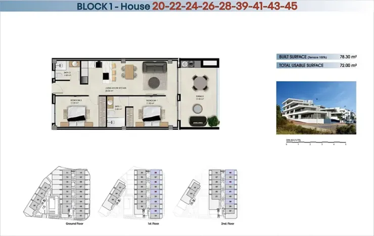 Prodej bytu 3+kk, Alicante, Španělsko, 78 m2