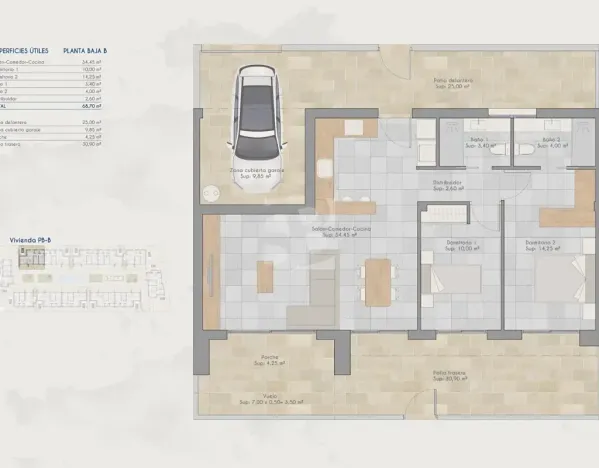 Prodej rodinného domu, Torre-Pacheco, Španělsko, 78 m2