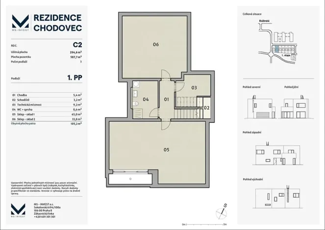 Prodej rodinného domu, Praha - Chodov, Blažimská, 295 m2