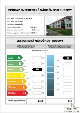 Pronájem bytu 1+1, Zlín, Javorová, 35 m2