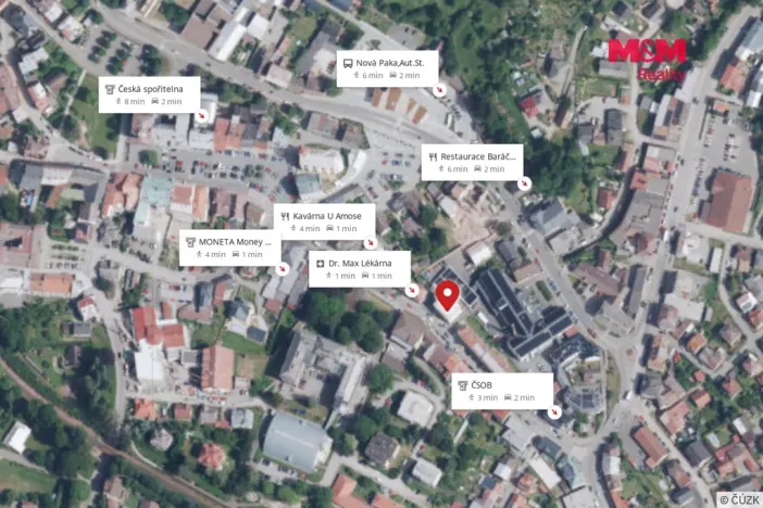 Pronájem kanceláře, Nová Paka, Komenského, 23 m2