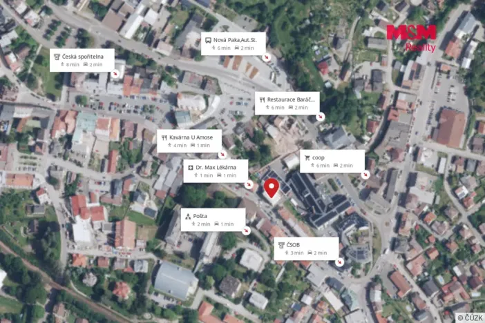 Pronájem kanceláře, Nová Paka, Komenského, 18 m2