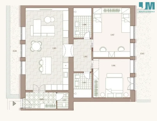 Prodej bytu 3+kk, Býchory, 112 m2