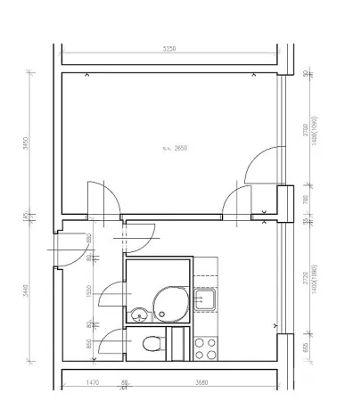 Prodej bytu 1+1, Brno, Loosova, 37 m2