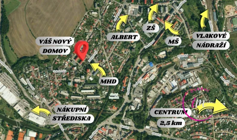 Pronájem bytu 2+1, Jihlava, Sokolovská, 56 m2