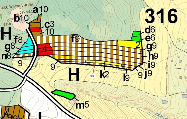 Dražba lesa, Klučov, 3316 m2
